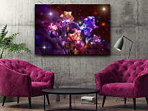 Obraz na stenu Kvetinové trblietky Gladiol